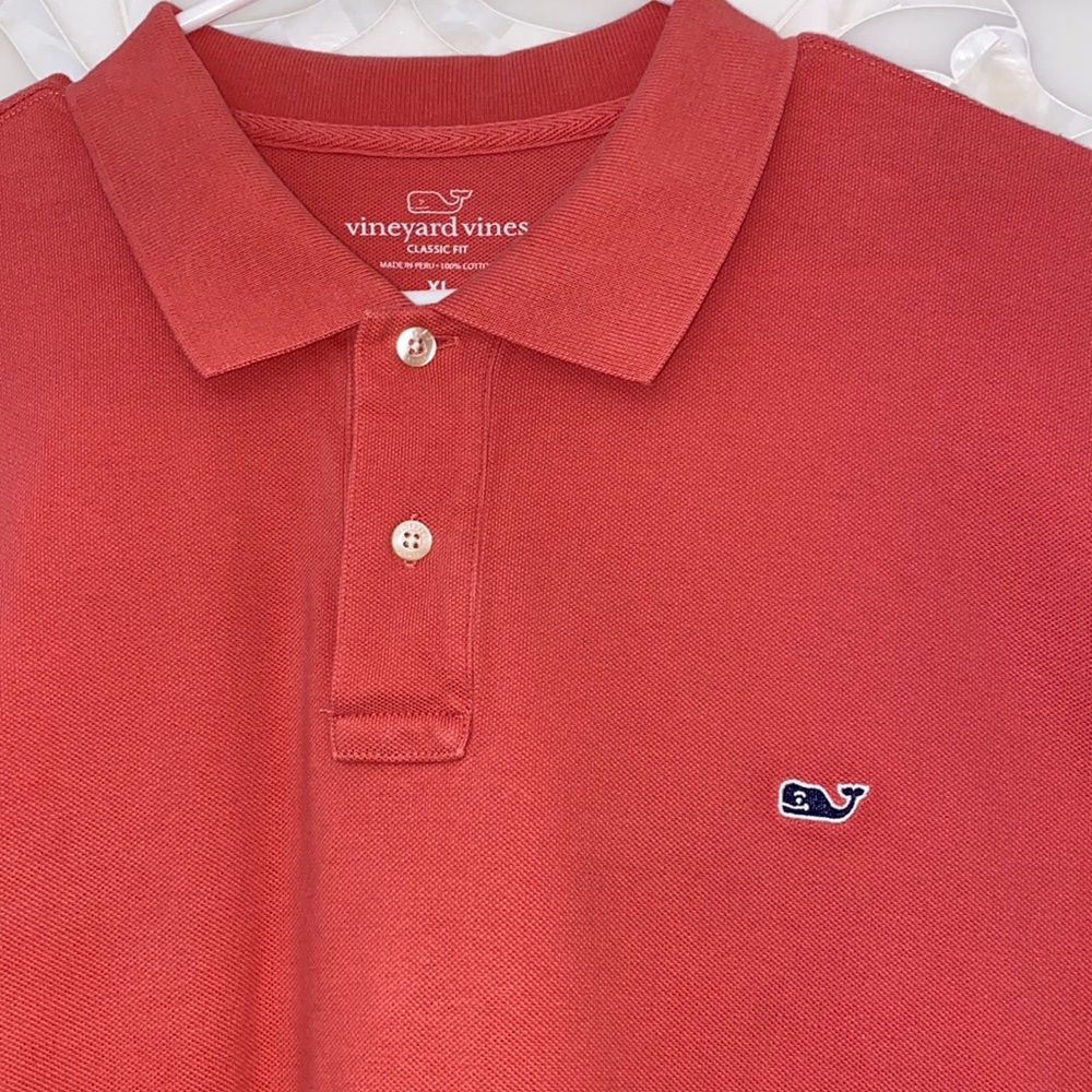 Vineyard Vines Classic Fit Polo XL pink